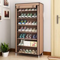 Clothing & Wardrobe Storage Multi-layer Dust-proof Shoe Cabinet Folding Non-woven Cloth Stand Holder DIY Assembly Organizer Rack