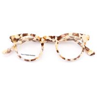 Женщины Круглые очки Рамка для мужчин Мода Ацетат Очки Очки Рамки Рецепт Оптические коричневые очки Солнцезащитные очки