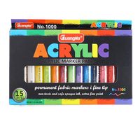 36 Colors Paint Pens Acrylic Markers Set or Rock Painting Glass Wood  Porcelain Ceramic Fabric Paper