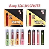 Bang XXL Disposable Device E Sigaret Kits 800mAh Batterij 6ML Pre-Filled Vape Stick Draagbare Vapor Pen 2000 Puffs PK Bangs Switch Duo Ultra Infinity USA Snelle levering