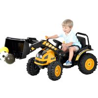 USA Stock Toy Construction Vehicle for Kids Bulldozer Toddler Ride On Toys Digger Scoop Pulling Cart Pretend Play Truck Car Toy with Front a31
