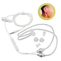 Akustischer Strahlungsschutz Anti-Strahlung FBI-Kopfhörer-Luftschlauch Freisprecheinrichtung-Kopfhörer mit Mikrofon-Lautstärkereglerohrhaken