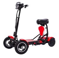 36V lítio bateria de íon 4 rodas dobrável mobilidade scooter novo mini adulto portátil dobrável trotinette elétrico bicicleta