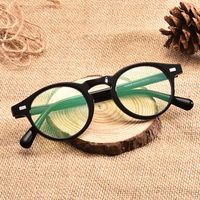 70% Off Factory Online Sale hand-made plate concave shape small round frame eyeglasses men and women hawksbill shell color matching degree myopia