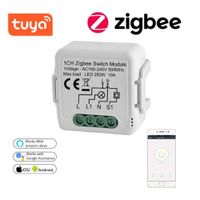 TUYA ZIGBEE 3.0 Smart Control Module Breaker FAI DA TE Breaker wireless Light Switch Supporto Alexa Google Home 1/2 Way Inteligente