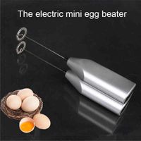 FDA Electric Egg Whisk Cream Mixer Tools Milk Frother Stainless Steel Coffee Blenders Beaters Logo Customize Box Packed JY0333