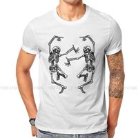 T-shirts van heren Halloween-Partij Dansende Skelet Mens T-shirt Dans Onderscheidende T-shirt Grafische Sweatshirts Hipster