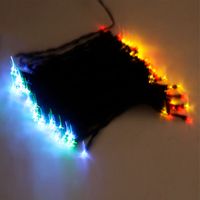 RGB LED Solar Lampada all'aperto 100 LED String Light Fairy Vacanze festa natalizia Garland Garland Giardino solare Luci impermeabili Patio Yard da sposa Halloween Bianco