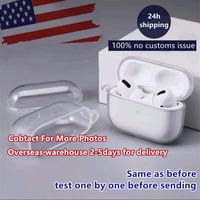 For apple AirPods Pro 3 sleeve Cover Full Protective Case of airpods 2 and 1 Bluetooth Headset Set Clear Protecter Transparent PC Hard Shell