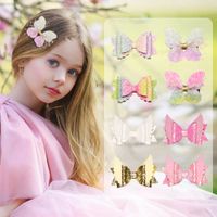 Free DHL MQSP Baby Girls Toddler Sequins Bow Hairpins Fashio...