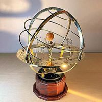 Bahçe Süslemeleri Grand Orrery Model Güneş Sistemi Döndüyü Döndürebilir Döndüsü Döner Dünya Güneş Ay Orbital Planetaryum Eğitici Çocuk Çocuk Oyuncak Astronomi Için