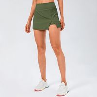 Kleidung Leggings Frauen Mädchen Joggers Laufen Womens Yoga Sports Kurzer Rock Outdoor Fitness Running Schnelltrocknende Anti-Blend-Shorts mit Futter