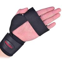 Wrist Support Elenxs 2pcs Pull Up Sports Wristband Weight Lifting Thumb Non-slip Straps