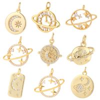 Charms Bling Planet Diy Pendant For Jewelry Making Gold Earr...