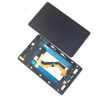 삼성 갤럭시 탭 용 LCD 디스플레이 화면 프레임 태블릿 교체 부품이있는 8.0 T290 블랙