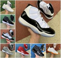 Jumpman 11 11s High Basketball Shoes Jubilee Cool Grey Playoffs Midnight Navy Space Jam Low Easter Concord Bred 45 Columbia Cherry Gamma Blue Trainers Tênis