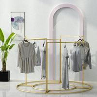Hangers & Racks Clothing Store Display Rack Assembly Round O...