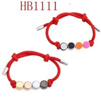 Унисекс браслет мода браслеты для мужчин женские ювелирные изделия регулируемый многоцветный браслет