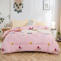 Couchons Set Soft Aloès Coton rembourré Quilt chaude ou couverture sur le lit et canapé en automne hiver pour un bon sommeil à la maison