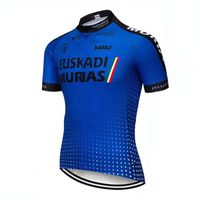 사이클링 저지 프로 팀 Euskadi Mens 여름 빠른 건조한 스포츠 유니폼 산악 자전거 셔츠 자전거 탑스 레이싱 의류 야외 운동복 Y21042311