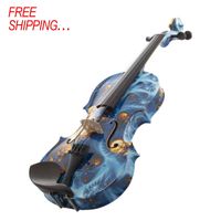 Kinglos Full Size Peccatte Bow Pernumbuco Fine Tuner for Professional Colorful Case Handmade Violin