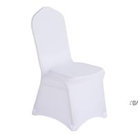Beyaz Spandex Düğün Parti Sandalye Ziyafet için Likra Kapakları Birçok Renk Düz Esnek Deniz Yol RRA11614