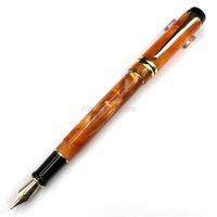 Fountain Pens Kaigelu 316 Business Marble Celluloid Pen 22KGP Medium Nib Orange Phantom Pattern For Writing Gift