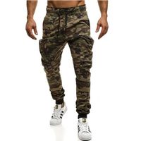 Men Fashion Streetwear Casual Camouflage Jogger Pants Tactic...
