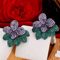 missvikki Gorgeous BOHO Flower Pendant Earring for Women Bridal Wedding Party Jewelry Bohemia Style Top Quality Accessories