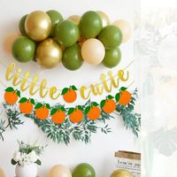 Party Decoration Little Cutie And Orange Clementine Fruit Baby Shower Banner Decorations Cake Topper Theme Decor
