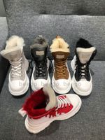 Damskie buty botki projektant butów do puszystego yeah buty buty Platforma Luksusowy Australia Kobiety Lady Winter Snow Kostka Prawdziwa Wełna Engracja Futra Australijska
