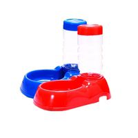 Dog Bowls & Feeders 400ml Blue  Red Drinking Bottles Fountain Convenient Pet Products Automatic Cat Water Feeding Waterer For Dogs