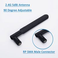 Flat Paddle WiFi Antenna RP- SMA Male 2. 4G 5. 8G 3G 4G LTE Ant...