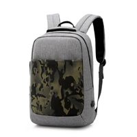 outlet men leather shoulder bags college wind light waterproof student bag outdoor sports fitness camouflage backpack fashion anti-theft computer backpacks