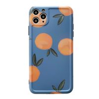 Étui de téléphone mobile de motif bleu-orange rétro pour 11Pro Max Cover de protection pour téléphone portable XS / XR / iPhone7Plus Huawei Mate40Pro Couverture de protection