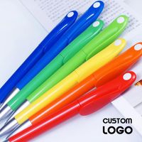 Ballpoint Pens 200pcs/lot 0.5mm Rotating Plastic Gel Advertising Conference Business Special Students Stationery Custom Printing Logo