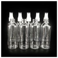 30/50 / 100ml garrafas recarregáveis ​​viagens transparente plástico atomizador de perfume vazio pequeno spray garrafa tóxico livre e seguro wholeea16