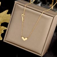 Coração amor estilo moda multicamada cristal pingente colar para mulheres valentine aço inoxidável cadeia jóias presentes bracelet conjunto