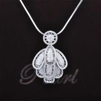 Trendy White Fashion Jewelry Statement Necklace D0692