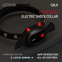 Qiui BDSM Neck Shock Shock Collars Little Devil Collar App Remote Control Restraint Adult Game Giocattoli del sesso per le donne Uomini Coppie