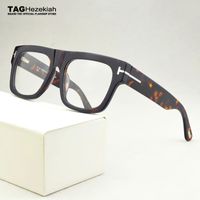 Brand Square Eyeglasses Женщины Оптические Очки Рамка Мужчины Большая коробка Майопа Рецептурные Прозрачные Оправы Фрамы TF5634-B 210323