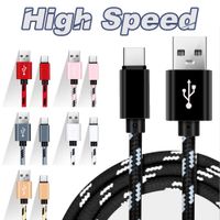 Fast Charging USB Cables Type C Data Sync Strong Braided Mic...