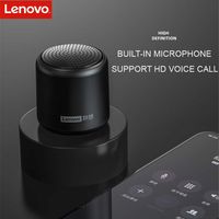 Original Lenovo L01 Altavoz Bluetooth Portátil Alto altavoz al aire libre Inalámbrico Mini columna 3D Estéreo Música Surrourro Bajo Caja Mic
