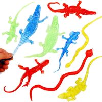 Sticky Toy Crocodile Snake Lizard Alligator Cool Stuff Prank Gadgets Small Animal Toys for Kids Children Party Favors Gag Gifts