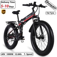 26 Inch Folding Electric Bike Shimano Fat Tire Bicycle Ebike...