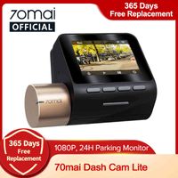 Dash 2 '' LCD Screen 1080p Resolução Lite Cam Recorder 24h Estacionamento Monitor 70mai Car DVR DVR Mobile App