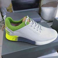 أحذية الجولف الجديدة للرجال التدريب أحذية رياضية غير قابلة للانزلاق والماء جودة عالية جلد طبيعي 220408