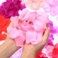 Dekorativa blommor kransar rosa blomma kronblad för bröllopsfödelsedagsfest bord dekor DIY artificiell romantisk valentins dag falska