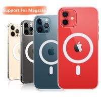 MAGSAFE Manyetik Kablosuz Şarj Kılıfları iphone 11 12 13 Pro Max Mini XR XS Max X 7 8 Artı SE2020 Kapak Aksesuarları