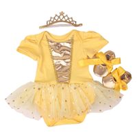 3ピースセット生まれたばかりの赤ちゃんの最初の誕生日チュチュドレスコットンロンパール幼児祭りの衣装Baby Girl服Bebes Party 211009